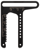 G+E Ratchet for cheek piece, stainless steel,right