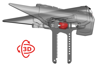 G+E Schaftbacke Bigbore Zahnstange +20mm, RH_8