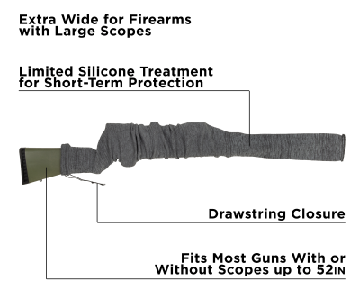 Allen Bas de carabine Gun Sock, gris 132cm_4