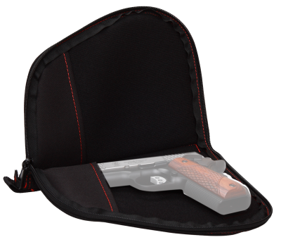 Allen Two Pocket, Auto-Fit Handgun Case 9",blk/red_2