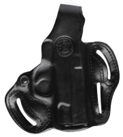 S&W Holster Black Leather Scabbard Thumb Break, RH