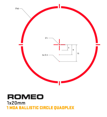 SIG Sauer Red Dot Romeo 4H, 1MOA / 65 MOA, 1x20mm_2