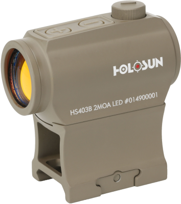 Holosun Reddot HS403B-FDE 2MOA Dot, 1x20mm_3