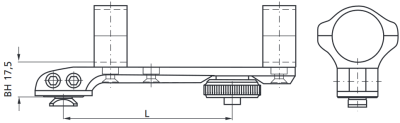 ERA Brückenschwenkmontage für Ringe L=73mm_1