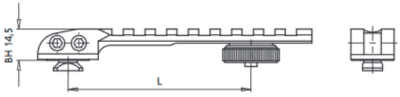 ERA Brückenschwenkmontage mit Picatinny L=90-134mm_1