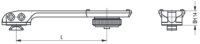 ERA Brückenschwenkmontage für Docter L=63-97mm