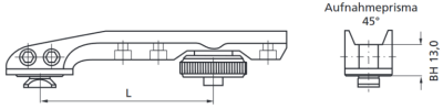 ERA Brückenschwenkmontage Zeiss 45° L=73mm_1