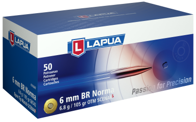 Lapua Cartridge 6mmBR Norma, Scenar-L OTM 105gr_1