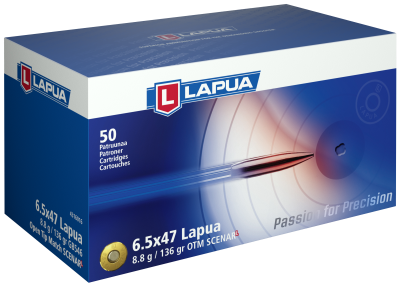 Lapua Cartouches 6.5x47Lapua, Scenar-L OTM 136gr_1