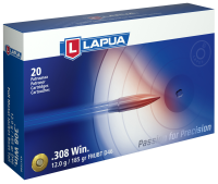 Lapua Cartridge .308Win, FMJBT 185gr D46