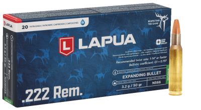 Lapua Kugelpatrone .222Rem, Naturalis 50gr N566_1