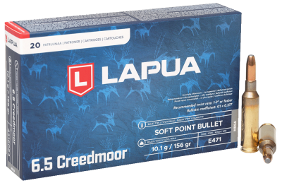 Lapua Kugelpatrone 6.5Creedmoor, MEGA 156gr E471_1