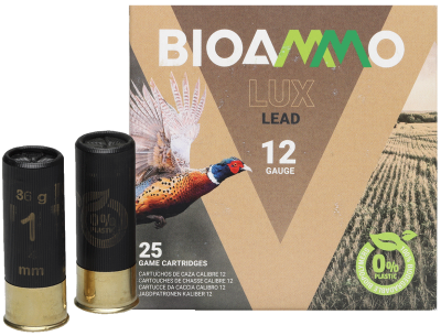 BioAmmo Schrotpatrone 12/70, Lux Hunting Lead, 36g_1