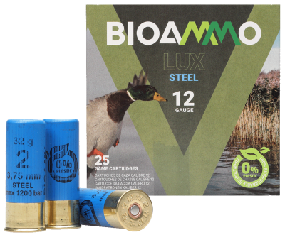 BioAmmo Schrotpatrone 12/70 Lux Hunting Steel, 32g_1