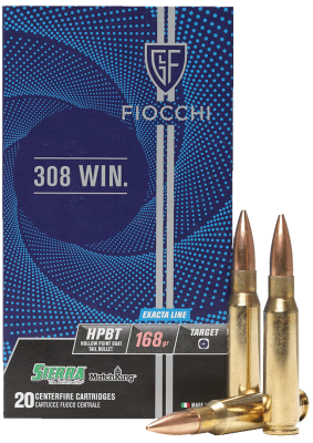 Fiocchi bullet cartridge .308Win. HPBT Exacta 168g_1