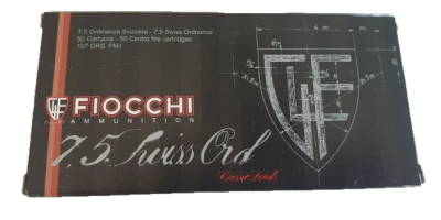 Fiocchi FFW cartridge 7.5 Swiss Ordonannz M82_1