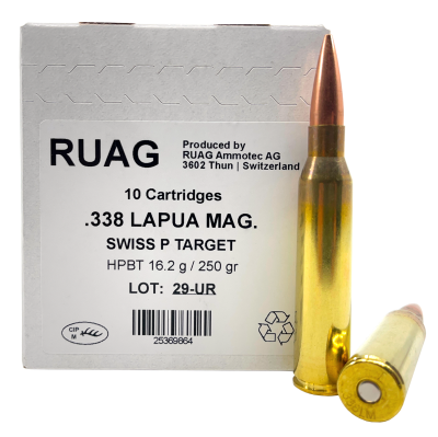 Swiss P Kugelpatrone .338LapMag Target 250gr_1