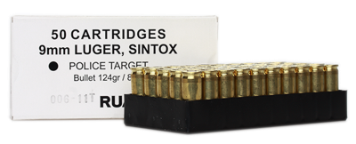 RUAG FFW-Patrone 9mmLuger, Sintox Target FMJ 124gr_2