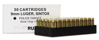 RUAG Cartouche 9mmLuger, Sintox Target FMJ 124