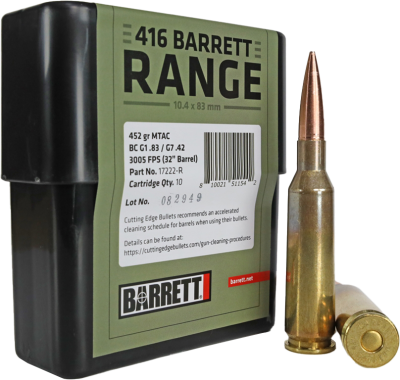 Barrett Cartouches .416Barrett, 452gr MTAC (10pcs)_1