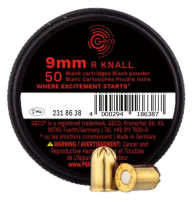 RWS Platzpatrone 9mm/.380 R, Knall - Schwarzpulver