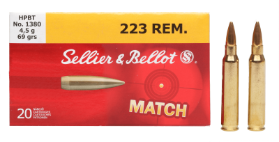 Sellier&Bellot Kugelpatrone .223Rem MatchHPBT 69gr_1