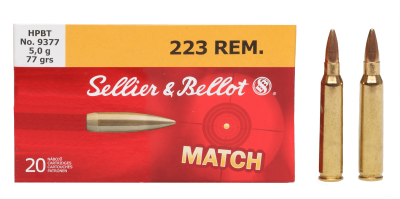 Sellier&Bellot Kugelpatrone .223Rem MatchHPBT 77gr_1