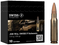 Swiss P Kugelpatrone .308Win Subsonic 200gr