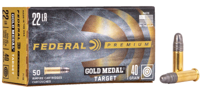 Federal Cartouches .22lr., 40gr Gold Medal 40gr_1