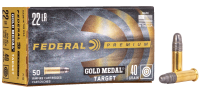 Federal Cartouches .22lr., 40gr Gold Medal 40gr