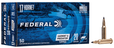 Federal Cartouches .17Hornet, Varmint Predator_1