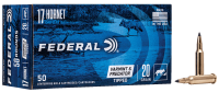 Federal Cartouches .17Hornet, Varmint Predator