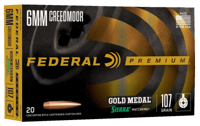 Federal cartridge GM 6mm Creedmoor, BTHP 107gr_1