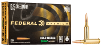 Federal cartridge 6.5Creedmore, 140gr, Gold