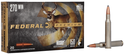 Federal cartridges .270Win., 150gr Nosler _1