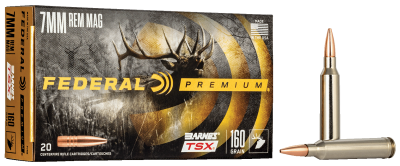 Federal cartridge 7mmRemMag, 160gr, Barnes TSX _1