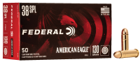 Federal .38Special, 130gr, FMJ (50 Rnd Box)