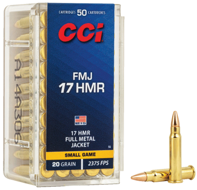 CCI 55 Cartouche .17HMR, FMJ, 20grs_1