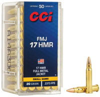 CCI 55 Cartouche .17HMR, FMJ, 20grs