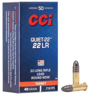 CCI 960 KK-Patrone .22lr, Quiet-22 RN 40grs_1