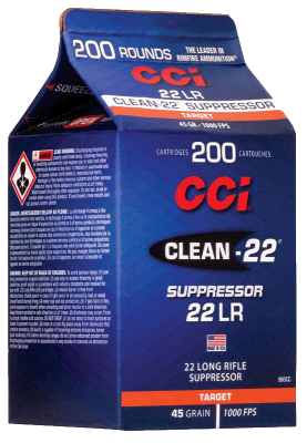 CCI 980CC Cartouches .22lr, Clean Supressor 45gr_1