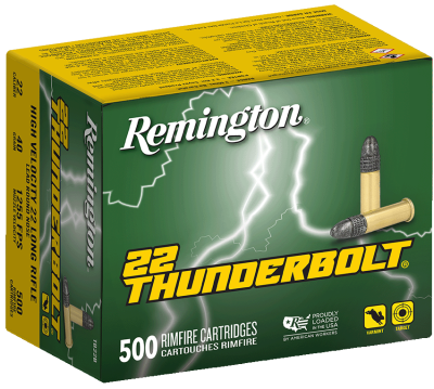 Remington cartouche .22lr, RN 40gr Thunderbolt_1