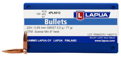 Lapua Projectile .224, Soft Point SP 55gr E539_3