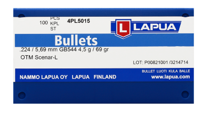 Lapua Bullet .224, Scenar-L OTM 69gr GB544_1