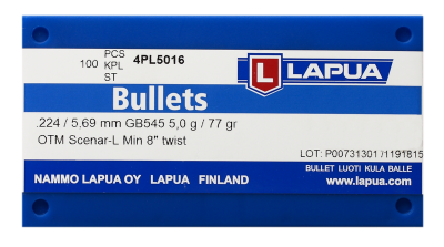 Lapua Projectile .224, Scenar-L OTM 77gr GB545_1