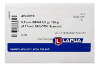 Lapua Bullet 6.5mm,Scenar-L OTM 136gr GB546 (1000)