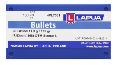 Lapua bullet 7.62mm, Scenar-L OTM 175gr GB550_2