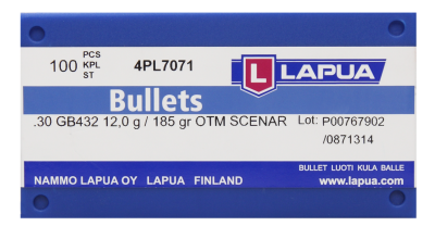 Lapua Projectile 7.62mm, Scenar OTM 185gr GB432_2