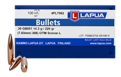 Lapua projectile 7.62mm, Scenar-L OTM 220gr GB551_4