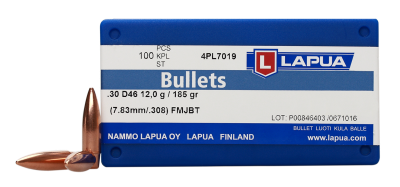 Lapua projectile 7.62mm, FMJ Boat Tail 185gr D46_4